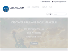 Tablet Screenshot of clelaw.com